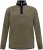 D555 Leicester 2 Quarter Neck Fleece Sweatshirt Khaki - Tröjor & hoodies - Stora hoodies & tröjor - 2XL-14XL