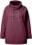Ulla Popken Drawstring Collar Long Sleeve Sweatshirt Dark Berry - Collegetröjor & hoodies - 