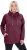 Ulla Popken Drawstring Collar Long Sleeve Sweatshirt Dark Berry - Collegetröjor & hoodies - 