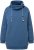 Ulla Popken Drawstring Collar Long Sleeve Sweatshirt Blue Denim - Collegetröjor & hoodies - 
