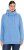 Ulla Popken Drawstring Collar Long Sleeve Sweatshirt Light Cornflower - Collegetröjor & hoodies - 