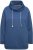 Ulla Popken Drawstring Collar Long Sleeve Sweatshirt Ink Blue - Collegetröjor & hoodies - 