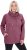 Ulla Popken Drawstring Collar Long Sleeve Sweatshirt Dark Rose - Collegetröjor & hoodies - 