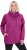 Ulla Popken Drawstring Collar Long Sleeve Sweatshirt Berry - Collegetröjor & hoodies - 