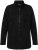 Ulla Popken Modular Fleece Zip Front Jacket Black - Collegetröjor & hoodies - 