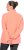 Ulla Popken Modular Fleece Zip Front Jacket Neon Pink - Collegetröjor & hoodies - 