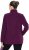 Ulla Popken Modular Fleece Zip Front Jacket Dark Cherry - Collegetröjor & hoodies - 