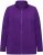 Ulla Popken Modular Fleece Zip Front Jacket Dark Plum - Collegetröjor & hoodies - 