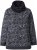 Ulla Popken Teddy Collar Printed Sweatshirt Black - Collegetröjor & hoodies - 