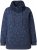 Ulla Popken Teddy Collar Printed Sweatshirt Navy - Collegetröjor & hoodies - 