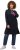 Ulla Popken Extra Long Abstract Graphic Hoodie Navy - Collegetröjor & hoodies - 