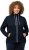 Ulla Popken Contrast Color Zip Up Sweatshirt Navy - Collegetröjor & hoodies - 