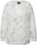 Ulla Popken Tie-Dyed Long Sleeve Sweatshirt Snow White - Collegetröjor & hoodies - 