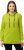 Ulla Popken GLOW Lettered Collared Sweatshirt Apple Green - Collegetröjor & hoodies - 
