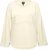 Ulla Popken Embroidered Freedom Rolled Edge Sweatshirt Sand - Collegetröjor & hoodies - 