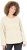 Ulla Popken Embroidered Freedom Rolled Edge Sweatshirt Sand - Collegetröjor & hoodies - 
