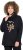 Ulla Popken Sparkling Candy Cane Graphic Sweatshirt Black - Collegetröjor & hoodies - 