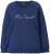 Ulla Popken NEW CASUAL Ruffled Hem Sweatshirt Navy - Collegetröjor & hoodies - 