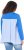 Ulla Popken Pinstripe Gore Long Sleeve Sweatshirt Peacock Blue - Collegetröjor & hoodies - 