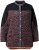 Ulla Popken Neon Tiger Stripe Jacket Black - Collegetröjor & hoodies - 