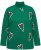 Ulla Popken Candy Cane Graphic Sweatshirt Meadow Green - Collegetröjor & hoodies - 