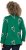 Ulla Popken Candy Cane Graphic Sweatshirt Meadow Green - Collegetröjor & hoodies - 