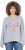 Ulla Popken Bow City Lettering Sweatshirt Light Grey Melange - Collegetröjor & hoodies - 