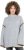Ulla Popken Decorative Seam Sweater Light Grey Melange - Collegetröjor & hoodies - 