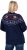 Ulla Popken Norwegian Style Christmas Sweater Blue - Collegetröjor & hoodies - 