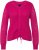 Ulla Popken Shaker Stitch Cropped Gathered Sweater Fuchsia Pink - Collegetröjor & hoodies - 