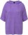 Ulla Popken Fuzzy Knit Short Sleeve Hoodie Pale Lilac - Collegetröjor & hoodies - 