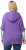 Ulla Popken Fuzzy Knit Short Sleeve Hoodie Pale Lilac - Collegetröjor & hoodies - 