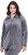 Ulla Popken Velour Loungewear Jacket Dark Grey - Collegetröjor & hoodies - 