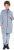 Ulla Popken Longline Knit Fleece Jacket Sky Blue - Collegetröjor & hoodies - 