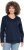 Ulla Popken Stripe Panel Long Sleeve V-Neck Sweatshirt Navy - Collegetröjor & hoodies - 