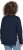 Ulla Popken Stripe Panel Long Sleeve V-Neck Sweatshirt Navy - Collegetröjor & hoodies - 