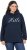 Ulla Popken HELLO Classic Fit Stand-Up Collar Sweatshirt Navy - Collegetröjor & hoodies - 