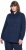 Ulla Popken Eco Cotton Stripe Textured Sweatshirt Navy - Collegetröjor & hoodies - 