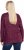Ulla Popken Metallic Print Extra Soft Christmas Sweatshirt Dark Wine Red - Collegetröjor & hoodies - 