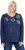 Ulla Popken Metallic Print Extra Soft Christmas Sweatshirt Ink Blue - Collegetröjor & hoodies - 