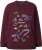 Ulla Popken Sparkling Sequin Bows Christmas Sweatshirt Plum - Collegetröjor & hoodies - 