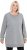 Ulla Popken Nostalgic Escape Oversized Sweatshirt Mouse Grey - Collegetröjor & hoodies - 