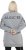 Ulla Popken Nostalgic Escape Oversized Sweatshirt Mouse Grey - Collegetröjor & hoodies - 