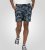 D555 Cleethorpes Hawaii Printed Swimshorts Navy - Badshorts - Badshorts för herrar i stora storlekar