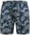 D555 Cleethorpes Hawaii Printed Swimshorts Navy - Badshorts - Badshorts för herrar i stora storlekar