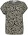 Kaffe Curve Sonna Stanley Topp Svart / Antikvitt Mönster - T-shirts - 