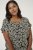 Kaffe Curve Sonna Stanley Topp Svart / Antikvitt Mönster - T-shirts - 