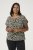 Kaffe Curve Sonna Stanley Topp Svart / Antikvitt Mönster - T-shirts - 