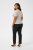 Kaffe Curve Lizzy Randig tröja Beige/Blå - Tryckta T-shirts för dam i stora storlekar - 