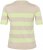 Kaffe Curve Lizzy Randig tröja Beige/Grön - Tryckta T-shirts för dam i stora storlekar - 